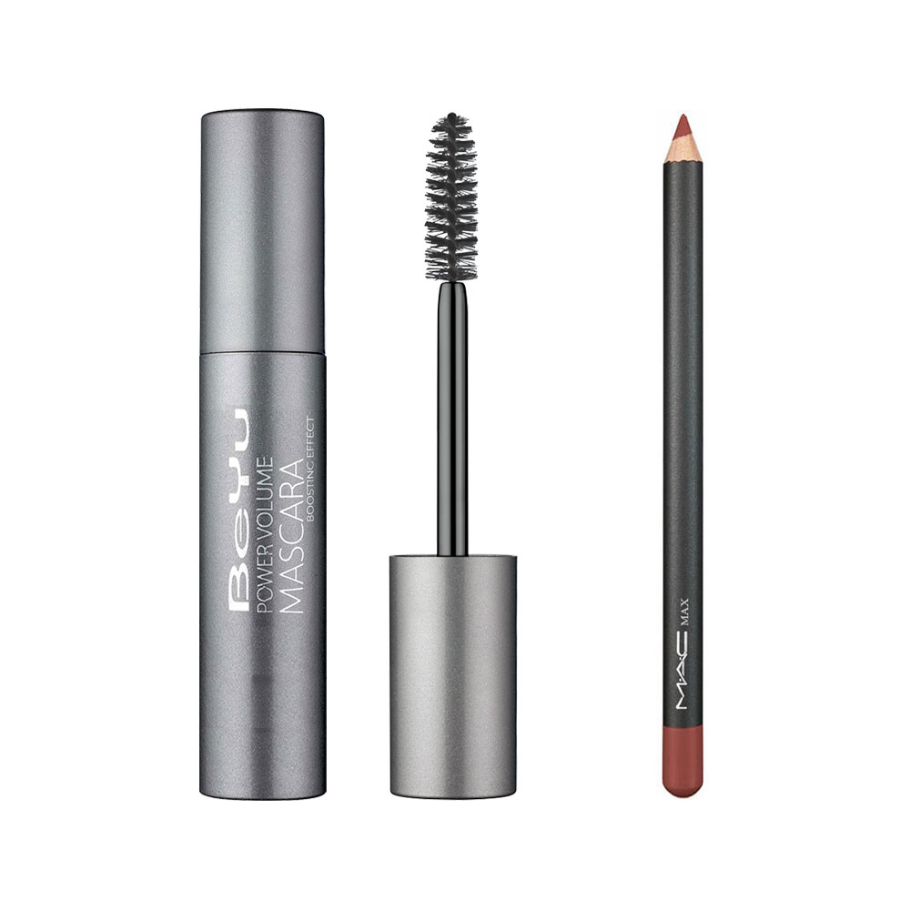 ریمل بیو مدل Power Volume به همراه یک مداد لب مک مکس مدل LP