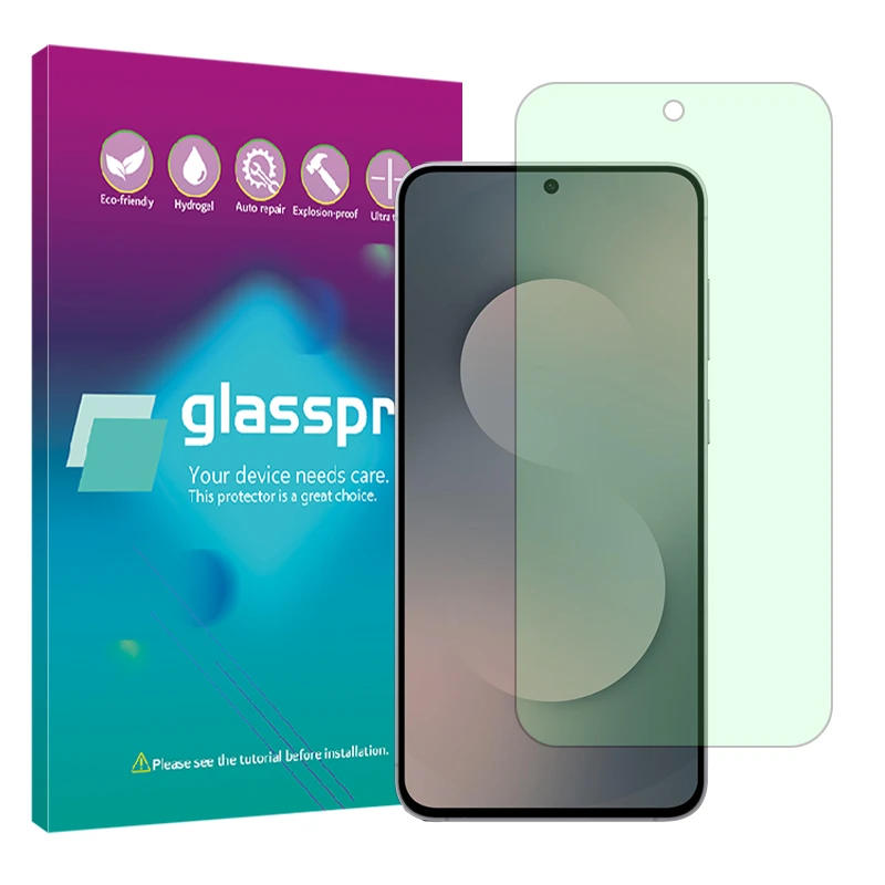 محافظ صفحه نمایش حفاظت از نور سبز گلس پرو مدل Eye Care مناسب برای گوشی موبایل سامسونگ Galaxy S25 FE