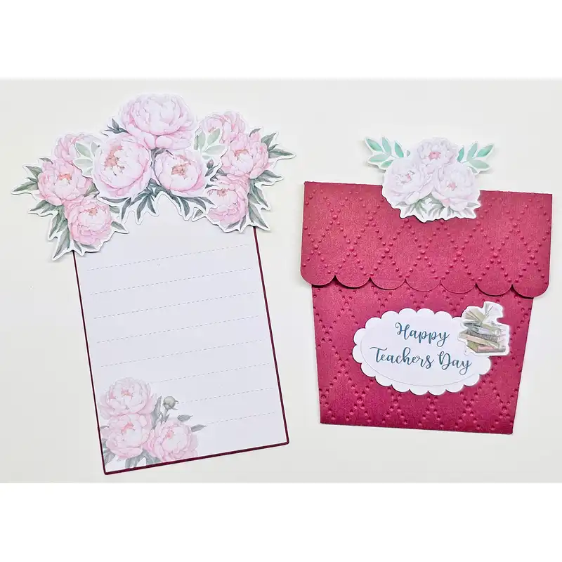کارت پستال مدل تبریک روز معلم طرح گلدان