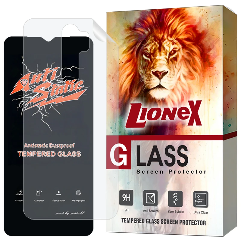 محافظ صفحه نمایش لایونکس مدل ANNL مناسب برای گوشی موبایل شیائومی Redmi Note 8 Pro به همراه محافظ پشت گوشی