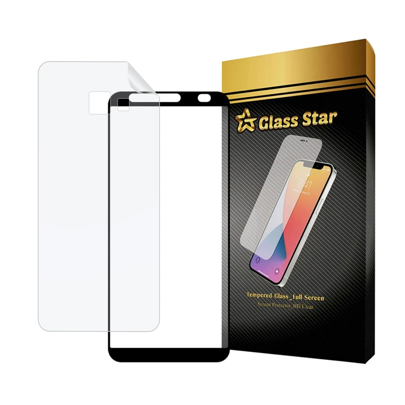 محافظ صفحه نمایش سرامیکی مات گلس استار مدل MCERAMNANOS مناسب برای گوشی موبایل سامسونگ Galaxy J4 Plus به همراه محافظ پشت گوشی
