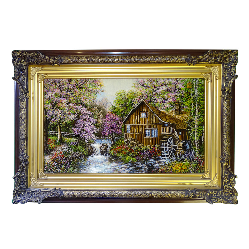 تابلو فرش دستباف مدل منظره کد 3023