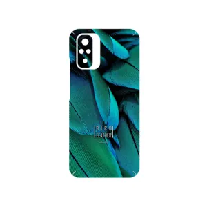 MAHOOT Green Feather Cover Sticker for Xiaomi Redmi Note 10s