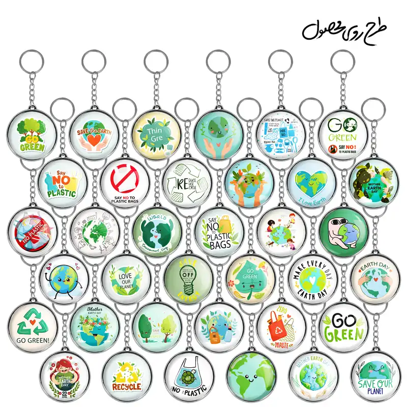 جاکلیدی خندالو طرح حفاظت از محیط زیست مدل دوطرفه کد 102 مجموعه 36 عددی