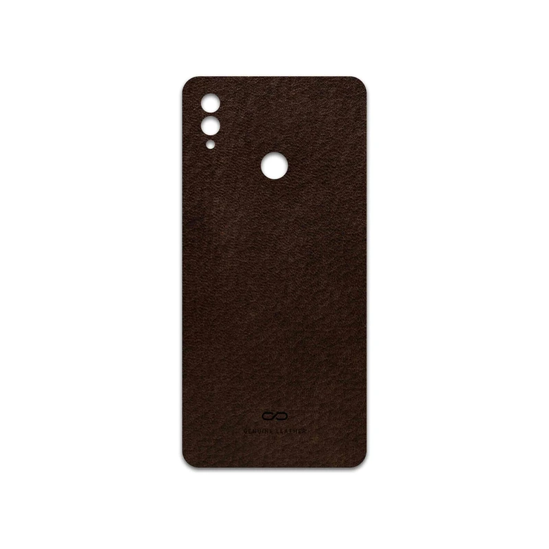 برچسب پوششی ماهوت مدل Dark-Brown-Leather مناسب برای گوشی موبایل آنر Note 10
