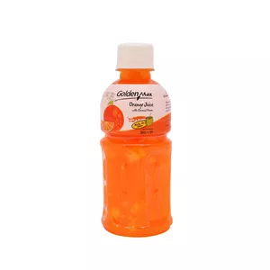 نوشیدنی بدون گاز پرتقال حاوی تکه های نارگیل گلدن مکس 320 میلی لیتر