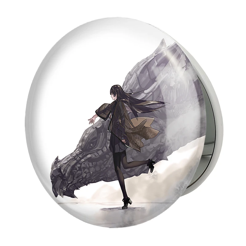 آینه جیبی خندالو طرح بازی اسکایریم (Skyrim) مدل تاشو کد 32763