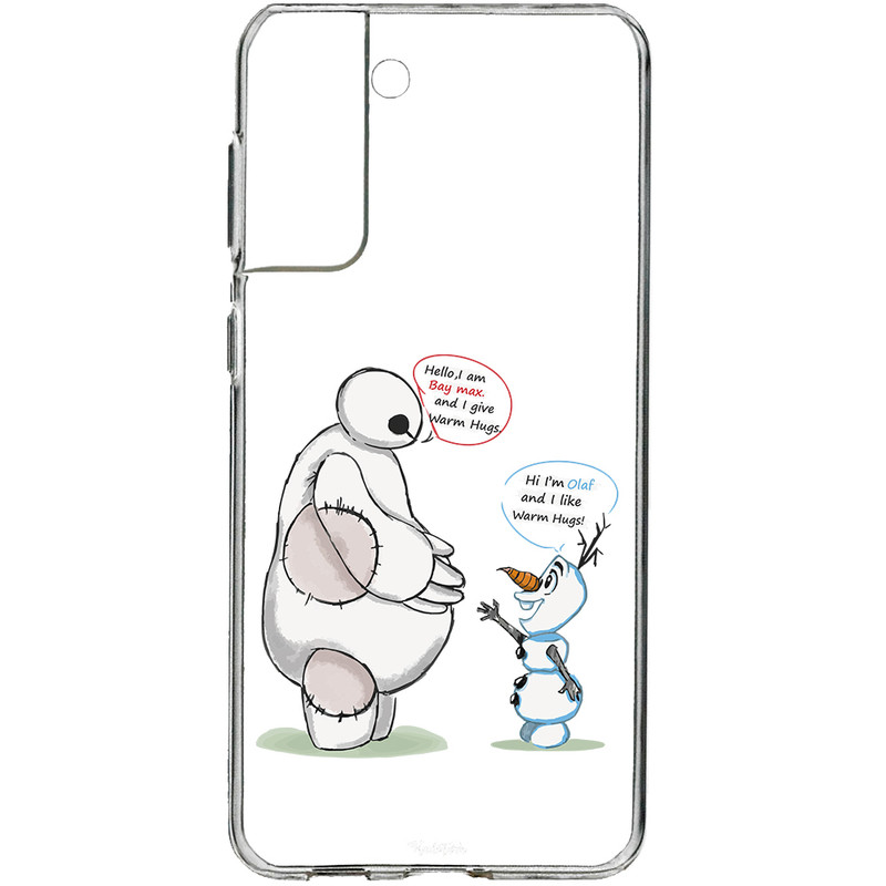 کاور طرح Olaf & Baymax مناسب برای گوشی موبایل سامسونگ Galaxy S21 Plus 