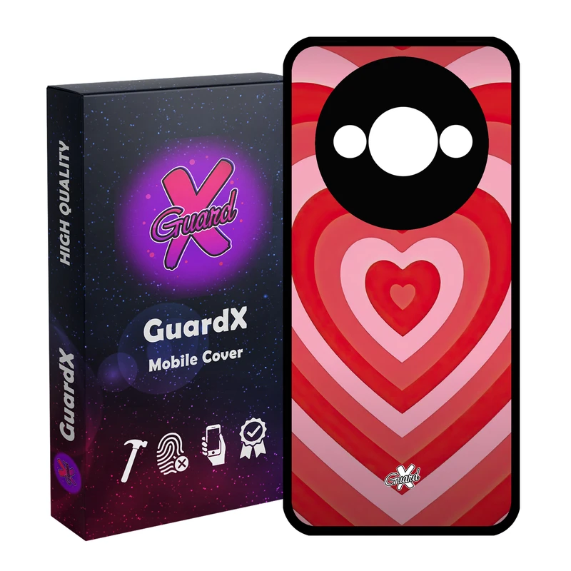 کاور گارد ایکس طرح قلب مدل Glass10511 مناسب برای گوشی موبایل شیائومی Redmi A3 4G/ A3X 4G/ Poco C61