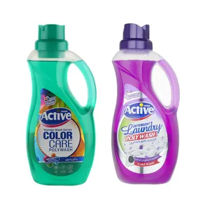 مایع لباسشویی ماشینی اکتیو مدل 3ZW با رایحه میوه حجم 1500 میلی لیتر مجموعه 2 عددی