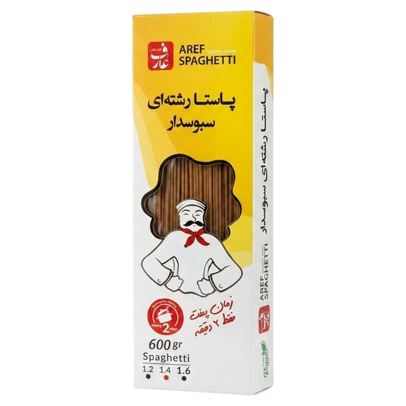 پاستا رشته ای سبوسدار عارف - 600 گرم