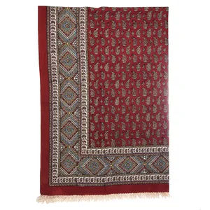 سفره قلمکار ممتاز اثر عطریان مدل دو رویه طرح 21 سایز 135 × 200 سانتی متر