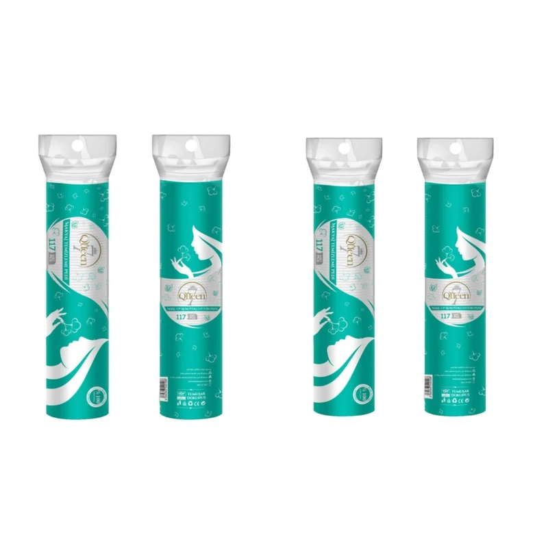 پد پاک کننده آرایش صورت سون کوئین مدل Soft چهار بسته 117 عددی