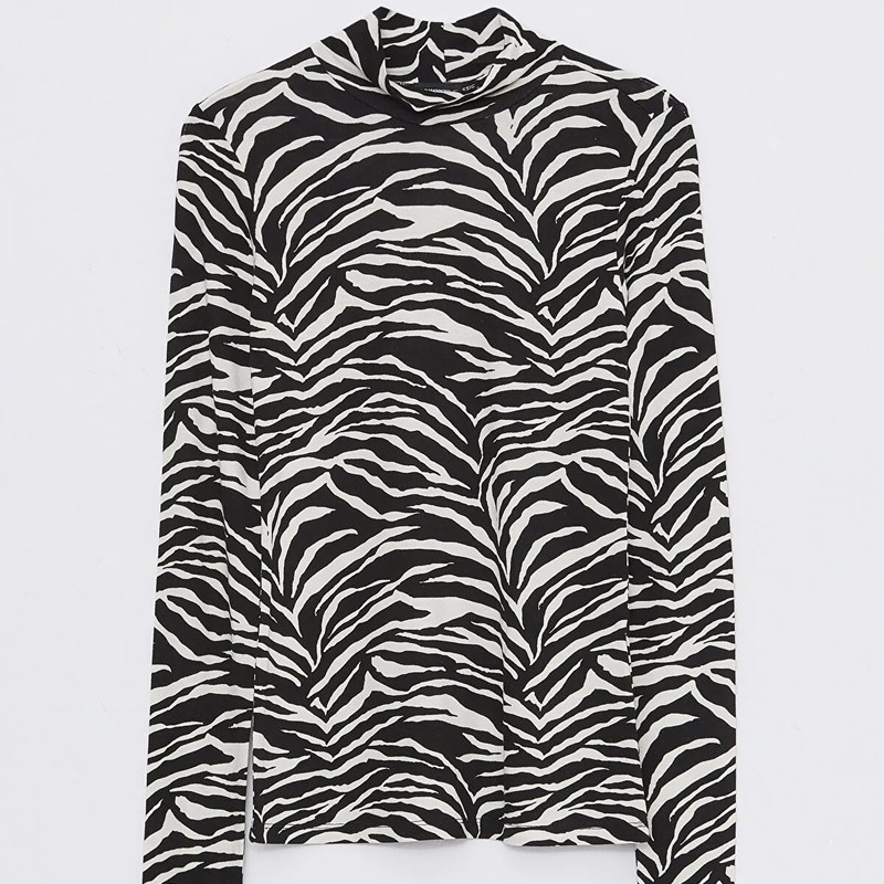 بلوز آستین بلند زنانه ال سی وایکیکی مدل اسکینی استرچ پلاس