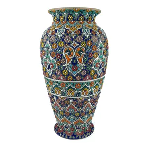 گلدان میناکاری سفالی کد S11