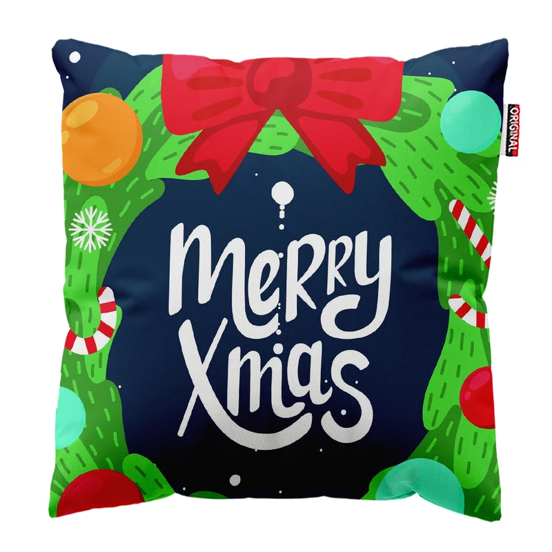 کوسن پاد آفرین مدل کریسمس کد PK402462 سایز 40*40 سانتی متر