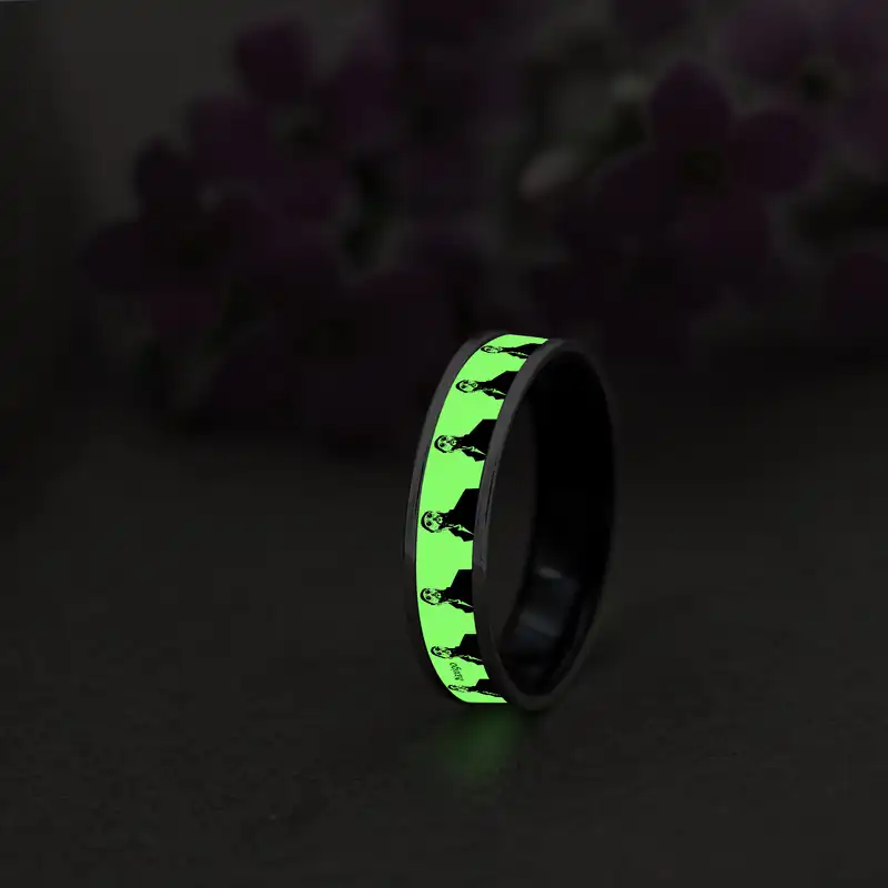 انگشتر ناکسیگو مدل شب تاب طرح لئون کد RB15709