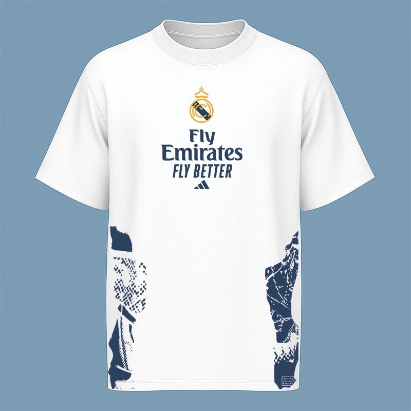 تی‌شرت آستین کوتاه مردانه مدل کیت رئال مادرید V3