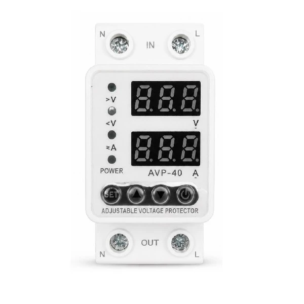 محافظ ولتاژ مدل دیجیتال 40 آمپر کد AVP-40