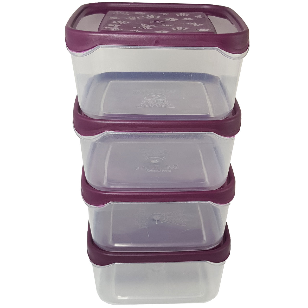 ظرف نگهدارنده ماهان پلاستیک مدل FOOD KEEPER بسته 4 عددی