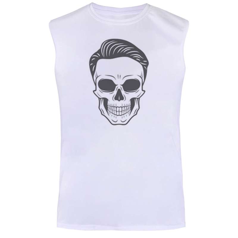تاپ مردانه مدل skeleton کد BA40 رنگ سفید