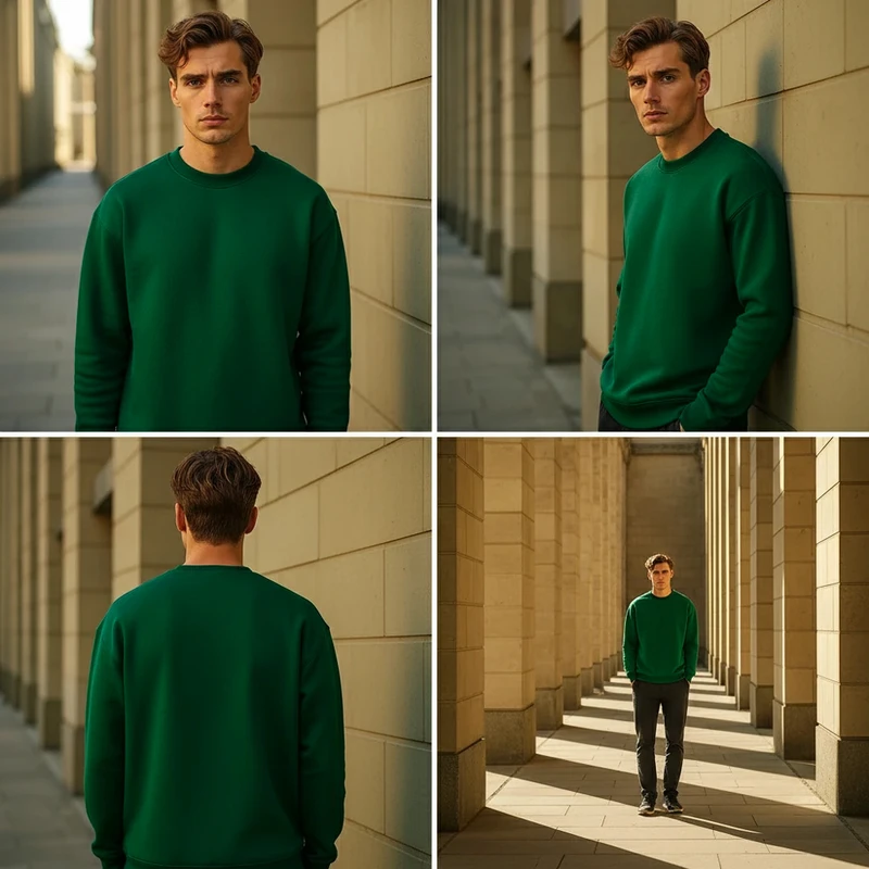 عکس شماره 3 : سویشرت مردانه مدل دورس اسپان جنگلی پریمیوم