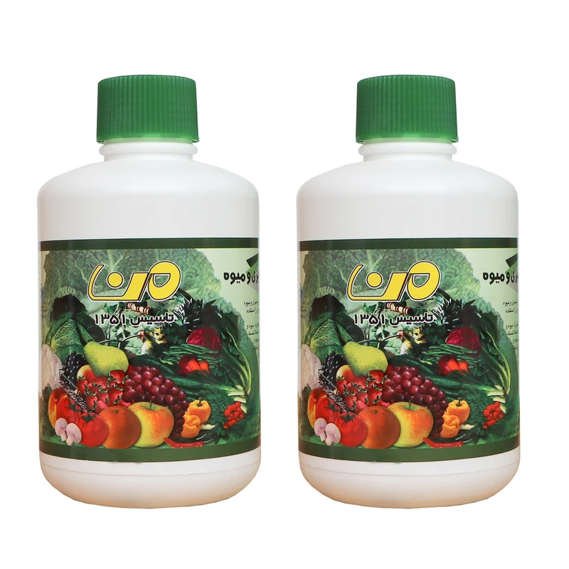 مایع ضدعفونی کننده میوه و سبزیجات من کد 50 حجم500میلی لیتر مجموعه 2 عددی