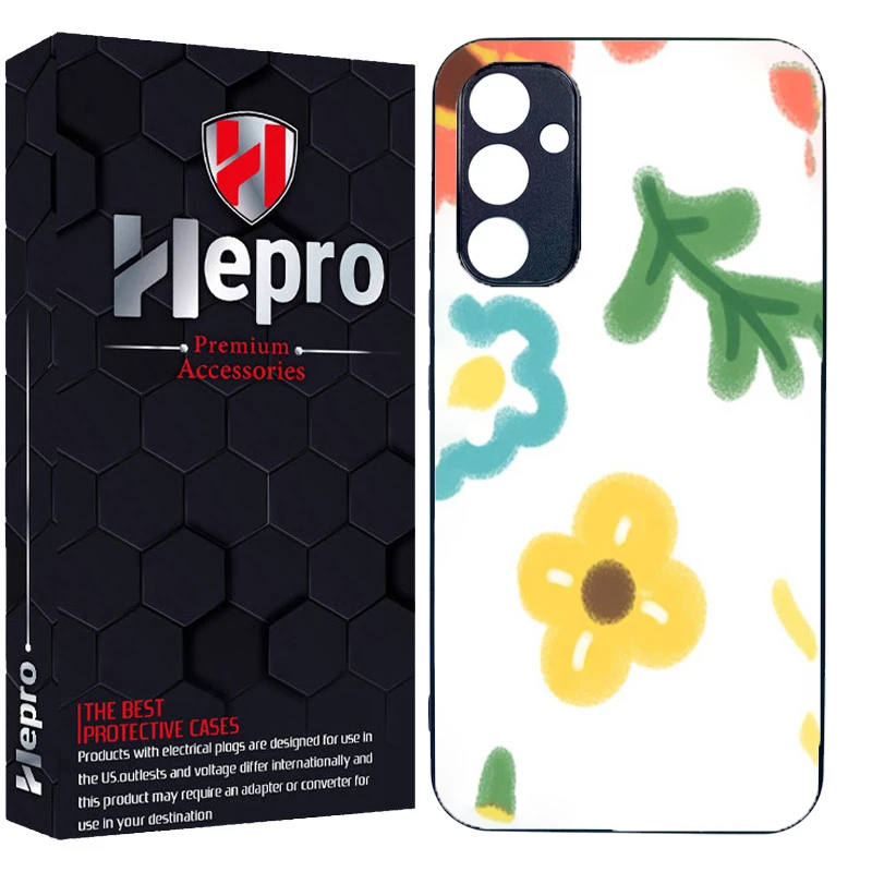 کاور هپرو طرح گل رنگی کد TPU-876 مناسب برای گوشی موبایل سامسونگ Galaxy A15