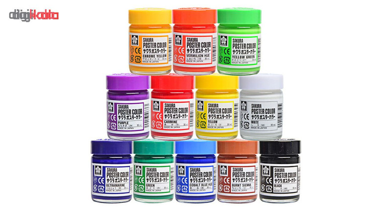 گواش 12 رنگ ساکورا مدل PW12