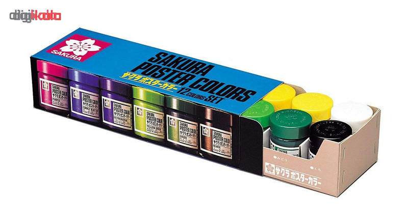 گواش 12 رنگ ساکورا مدل PW12