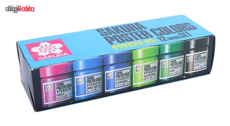 گواش 12 رنگ ساکورا مدل PW12