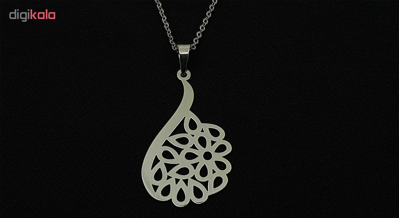 گردنبند نقره طرح اسلیمی -  - 2