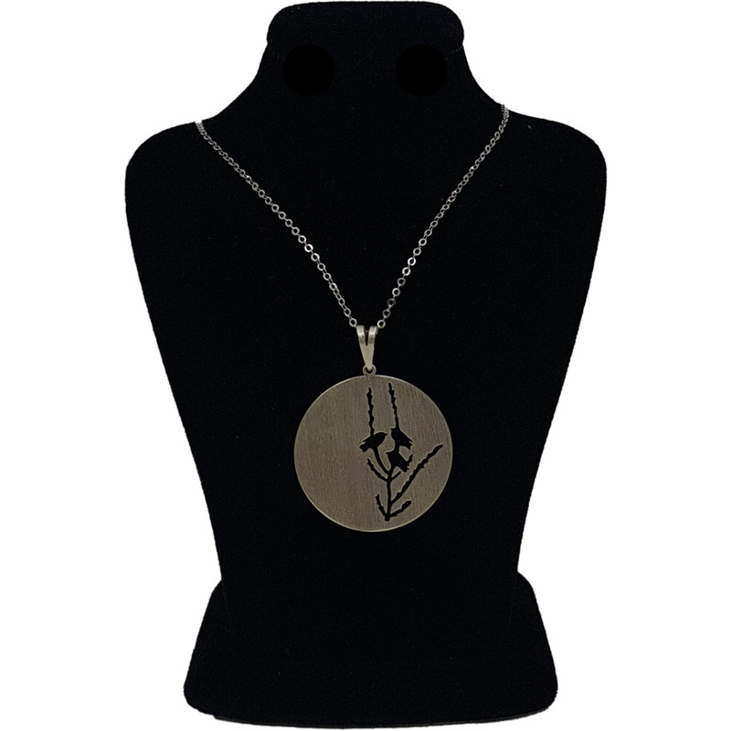 گردنبند نقره طرح پرنده