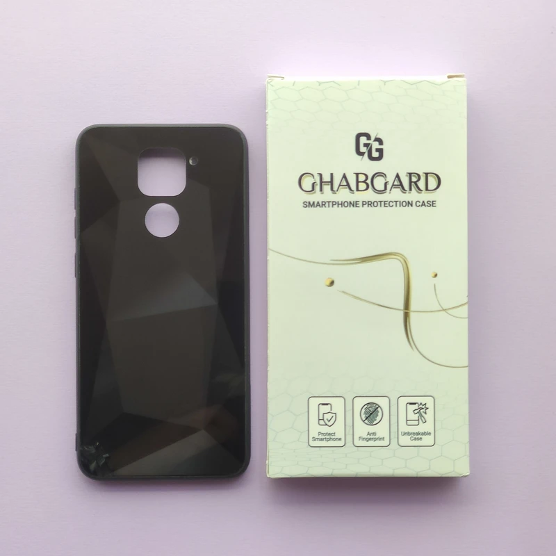 کاور قاب گارد مدل شیشه ای الماسی مناسب برای گوشی موبایل شیائومی Redmi Note 9