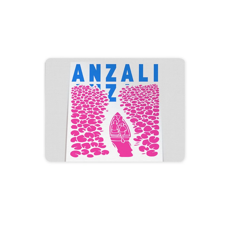 ماوس پد ترمه طراحان ایده مدل نماد مرداب انزلی کد map0029 سایز 19*28 سانتی متر