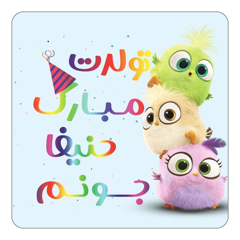 مگنت کاکتی طرح تولد حنیفا مدل پرندگان خشمگین Angry Birds کد mg57759