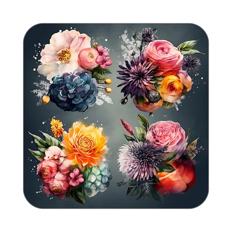 زیر لیوانی کاکتی طرح گل مدل mp16362