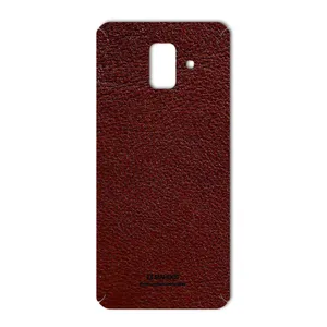 MAHOOT Natural Leather Cover Sticker for Samsung A6 2018