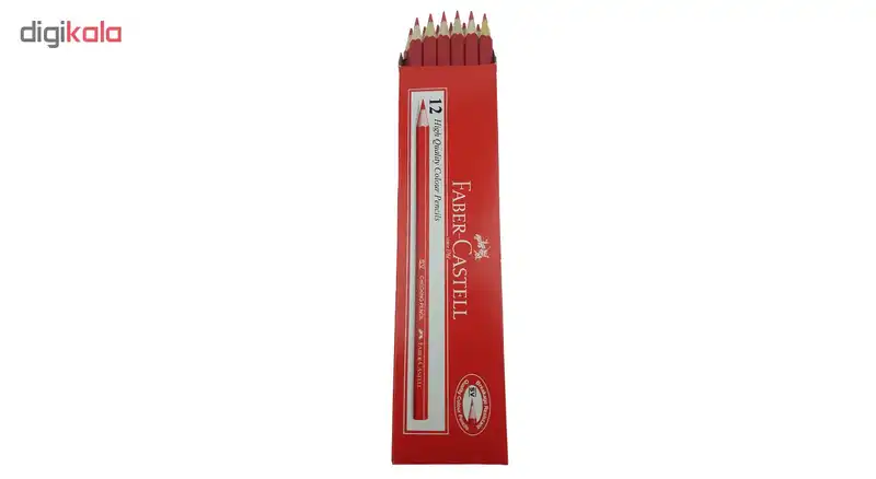 مداد مشکی و قرمز فابر کاستل مدل 111100 بسته 24 عددی