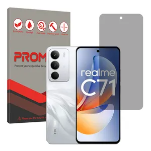 Promate Resistant model privacy screen protector suitable for Realme C71 Mobile phone