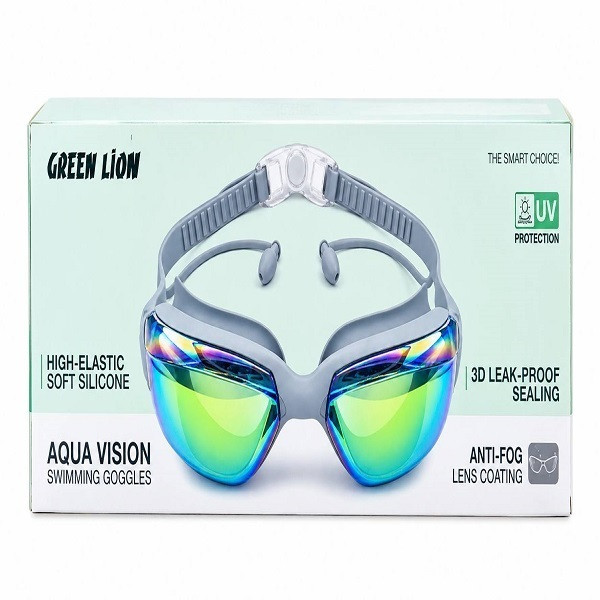 عینک شنا حرفه ای بزرگسال گرین لاین مدل Aqua Vision