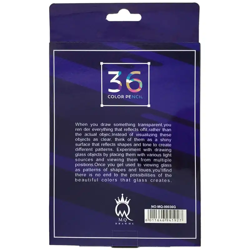 مداد رنگی 36 رنگ ام کیو مدل 00036G