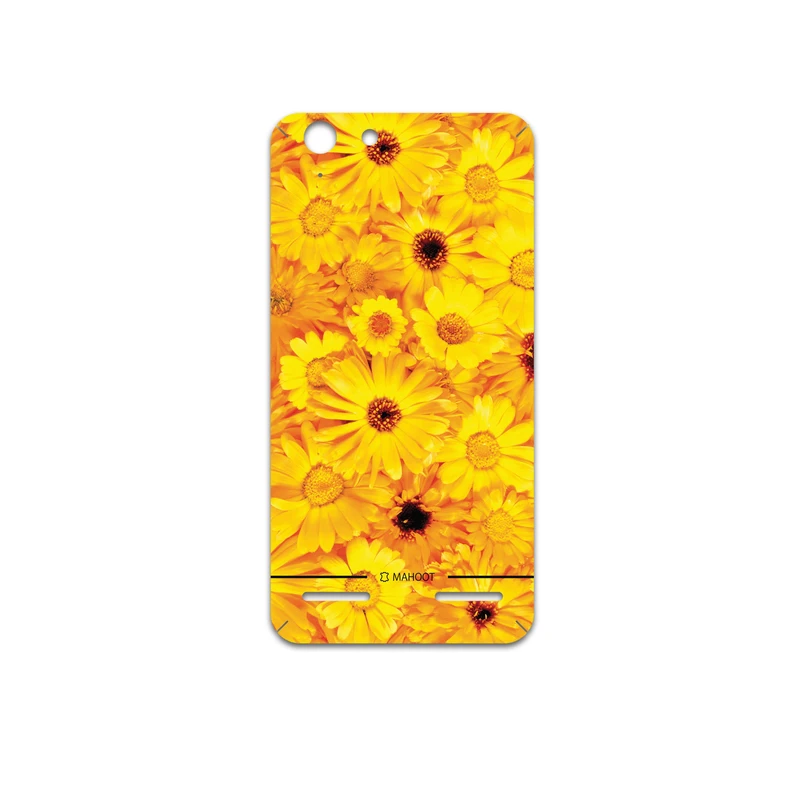 برچسب پوششی ماهوت مدل Yellow-Flower مناسب برای گوشی موبایل لنوو Vibe K5 Plus