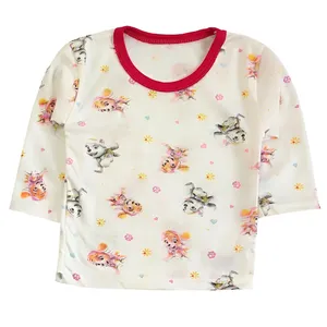 تی شرت آستین بلند نوزادی مدل هاپو کد 4201