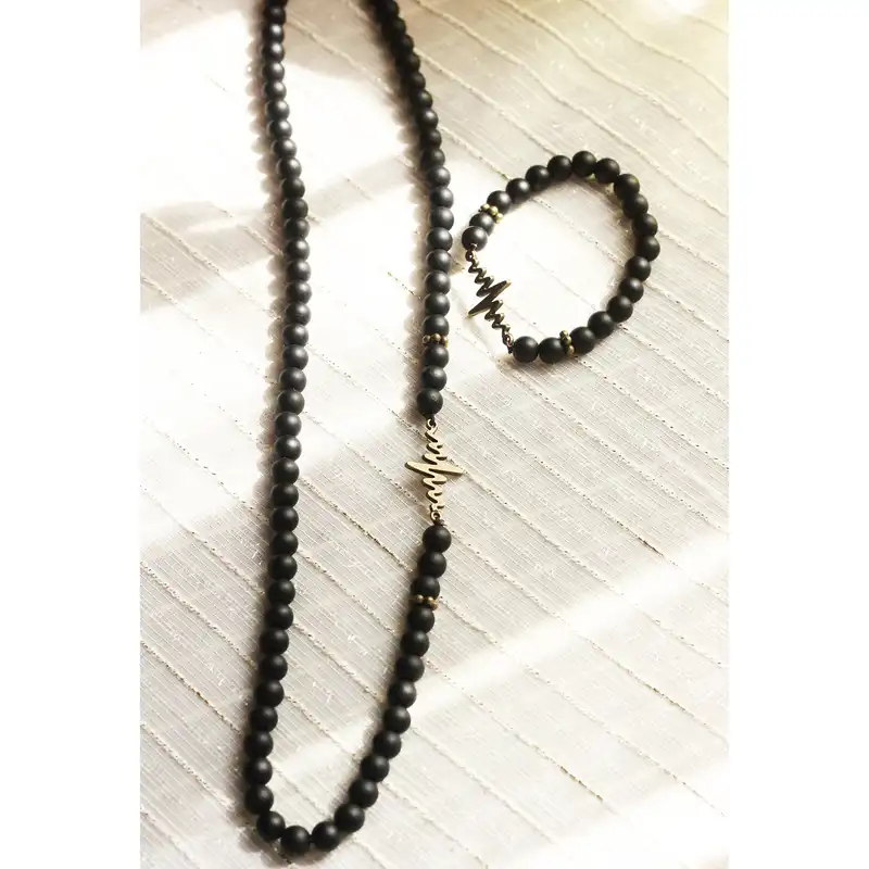 نیم ست مدل ضربان قلب کد 01