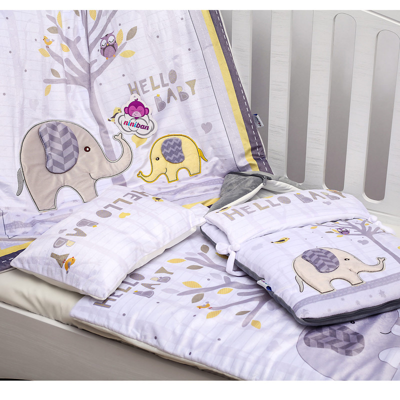 سرویس خواب نی نی بان طرح سرزمین دوستی مجموعه 4 عددی