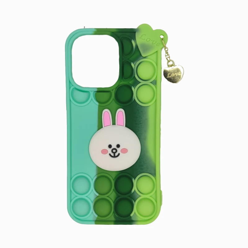 کاور کد220 مدل فیجت طرح خرگوش مناسب برای گوشی موبایل اپل IPhone12 pro max