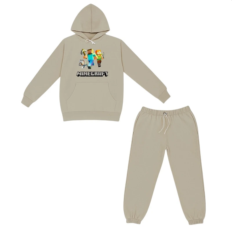 ست هودی و شلوار راحتی بچگانه مدل ماینکرفت کد p4 