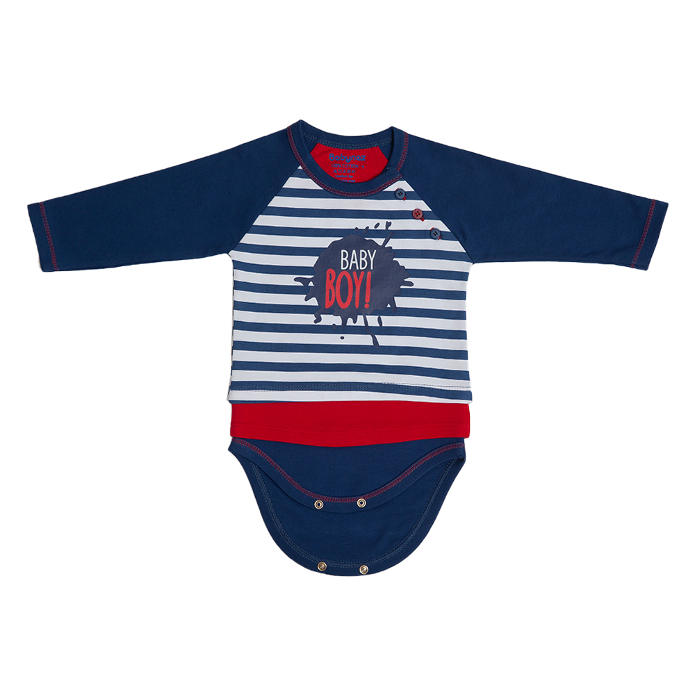 بادی آستین بلند نوزادی بی بی ناز مدل 351