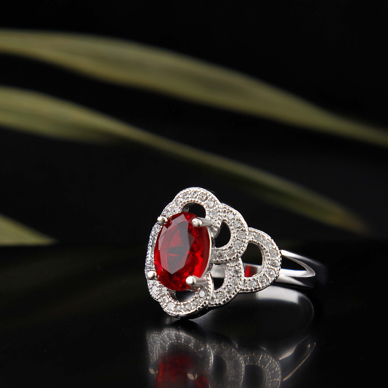 انگشتر نقره زنانه بازرگانی میلادی مدل سنگ کوارتز نگین برلیان بدون ریزش ابکاری رادیوم کد AWR_1549